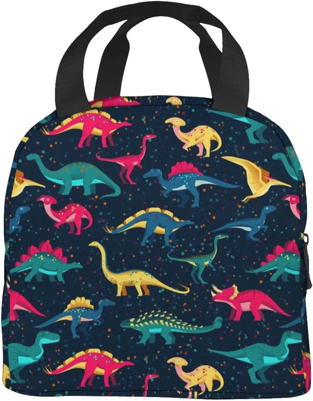 

Изолированная сумка для ланча с динозавром для женщин, многоразовый Ланч-бокс с динозавром, мужские контейнеры для продуктов, многоразовая ...
