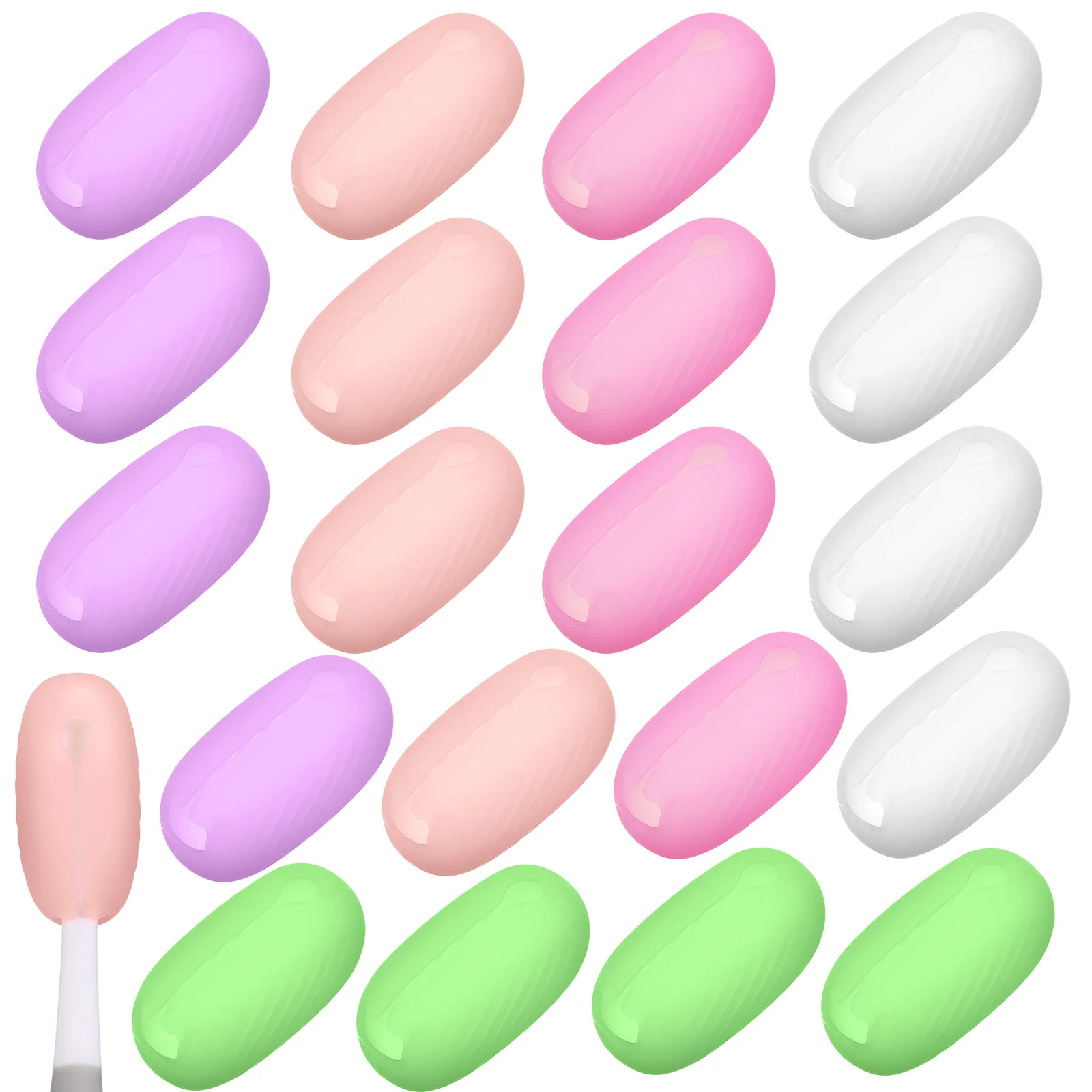 

20 Pcs Tooth Brush Protecter Cover Travel Hats Portable Toothbrushes Holder Covers Caps Silica Gel Coverings