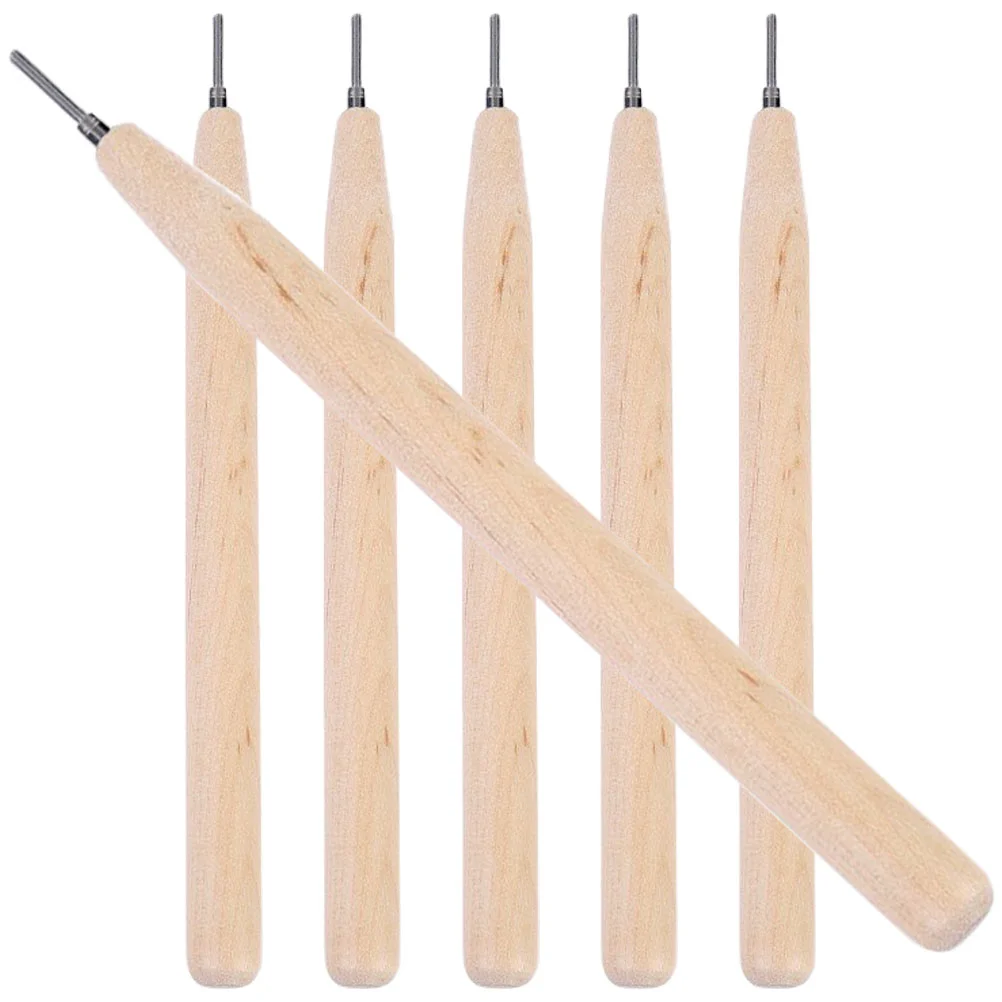 6 шт. бумажная ручка из бревен инструменты для квиллинга домашний DIY валик бисера