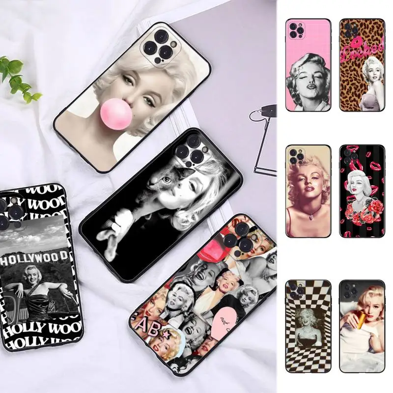 

Marilyn Monroe With a Cat Phone Case for Vivo Y91C Y11 17 19 17 67 81 Oppo A9 2020 Realme c3