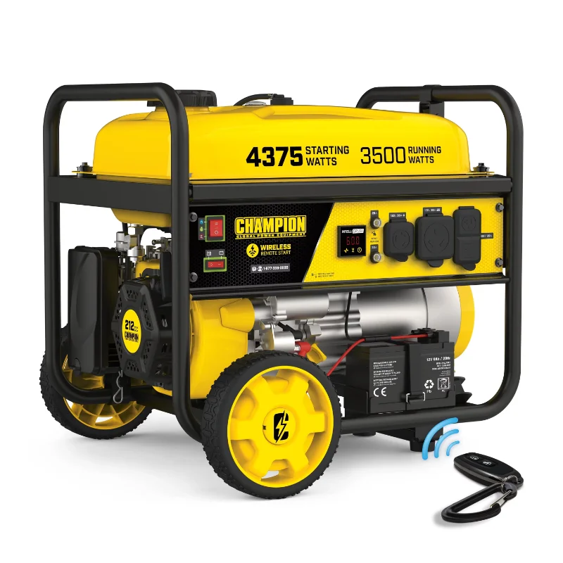 

4375/3500 Watts RV Ready Portable Generator, Remote Start (CARB)
