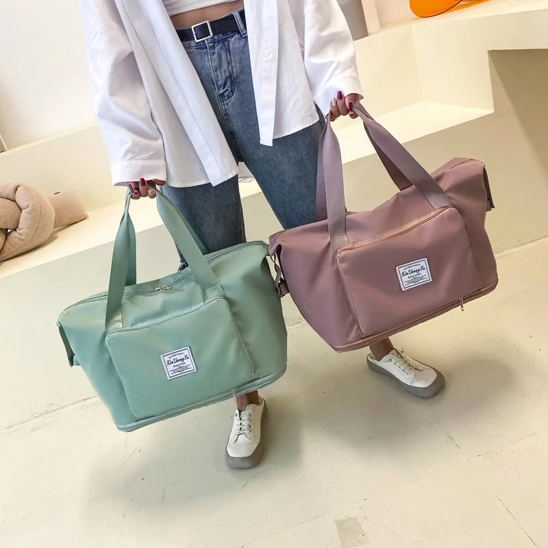 New Fashion Women Handbag Versatile Short Travel Bags Trend Waterproof Wet And Dry Separation Large Capacity Bag Collapsible Bag