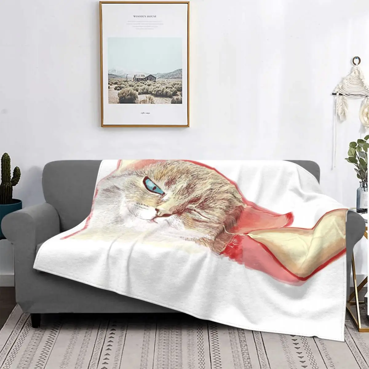 

Manta de gato escucha tu corazón, para cama colcha a cuadros, manta de muselina para bebé