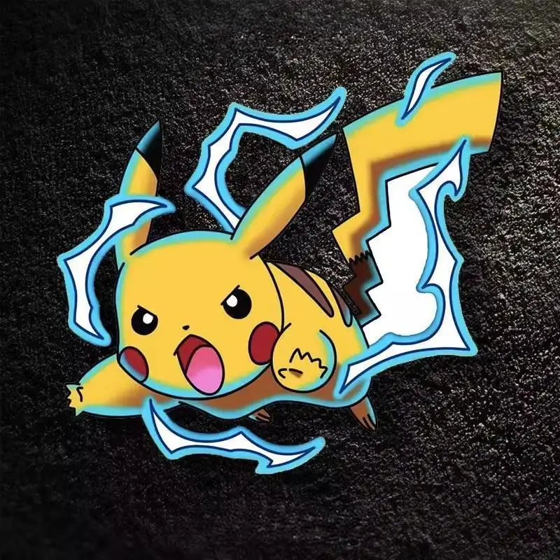 

Мультфильм забавный Покемон Пикачу молния автомобильная наклейка электромобиль мотоцикл кузов наклейка водостойкая наклейка