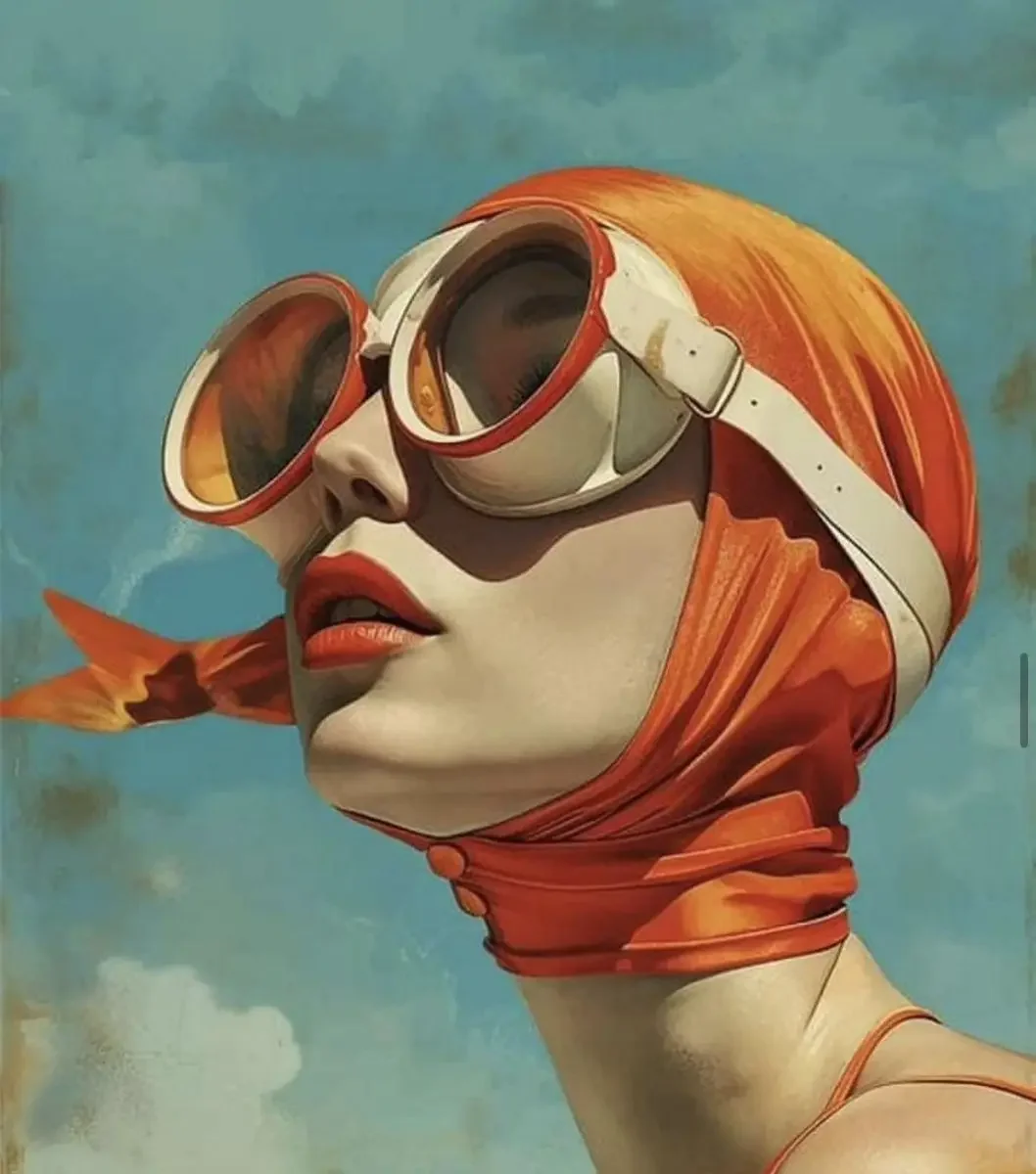 

Сюрреализм, женский портрет, печать на холсте