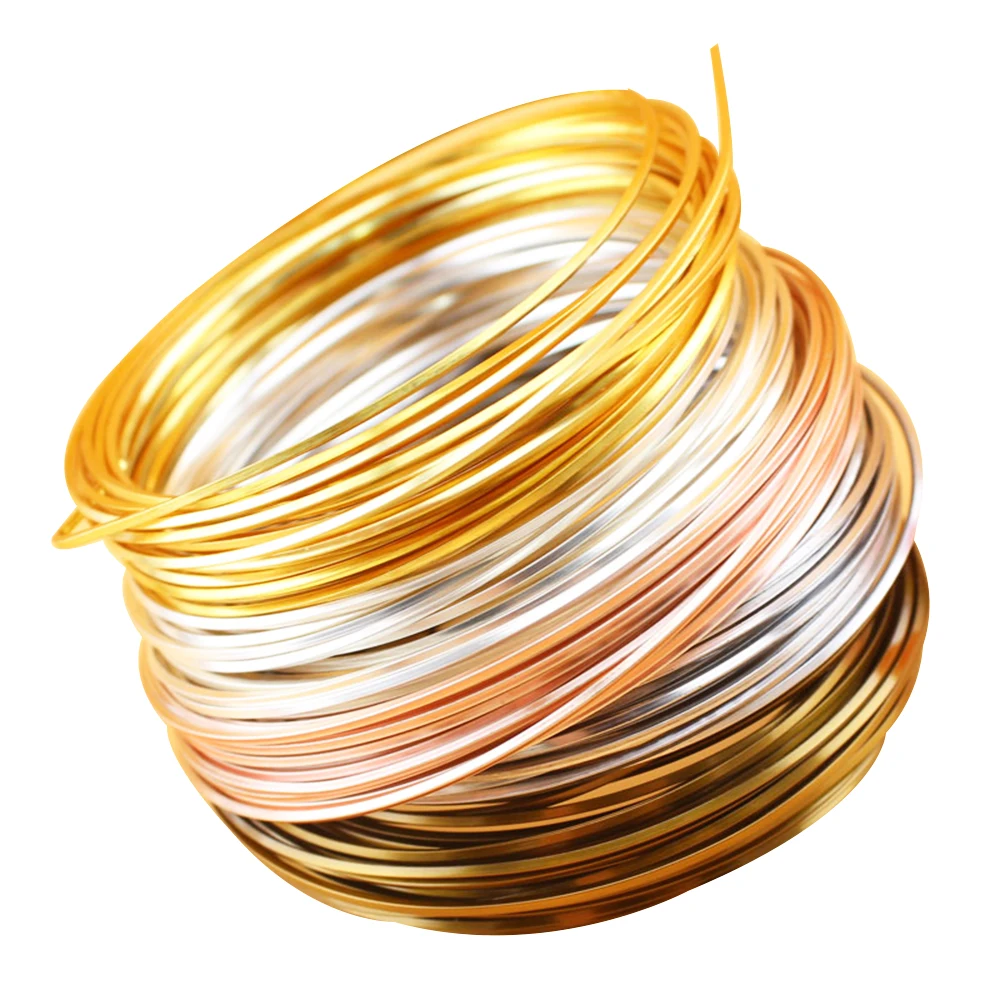 Квадратная медная проволока квадратная металлическая ширина 1 02 мм 0 7 золотой