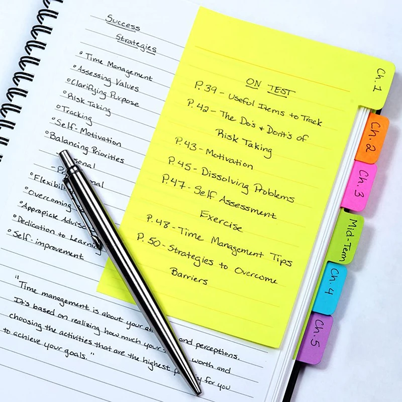 

60 Sheets/pack Of 6-color Sticky Notes Index Notepad Bookmark Cute Stickers Children's Stationery New