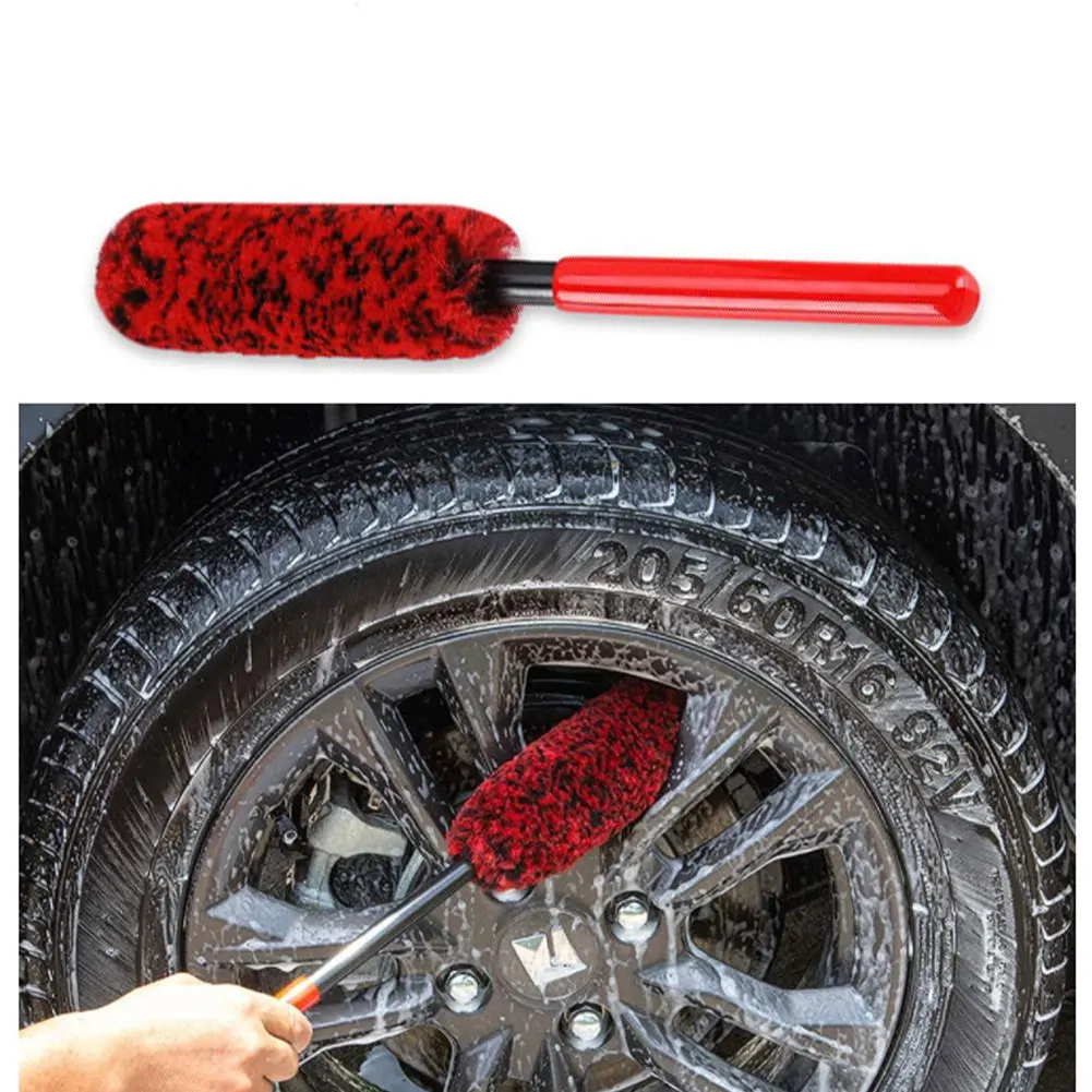 

Flexible For Car Durable Motorcycle Portable Handheld Wheel Rim Cleaning Brush Anti Static Exterior Clean Tool Ergonomic