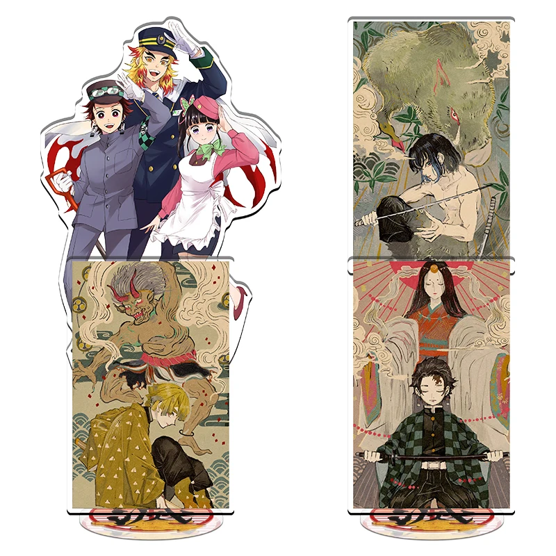 

Anime Demon Slayer Kimetsu No Yaiba Acrylic Stand Rengoku Kyoujurou Stand Model Cosplay Desk Decor Fans Collection Props Gifts