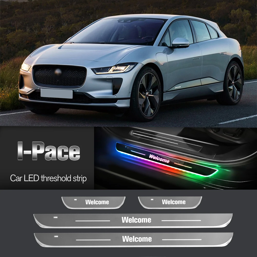 Автомобильный порог для Jaguar I-Pace I Pace X590 2018-2022 светодиодный светильник с