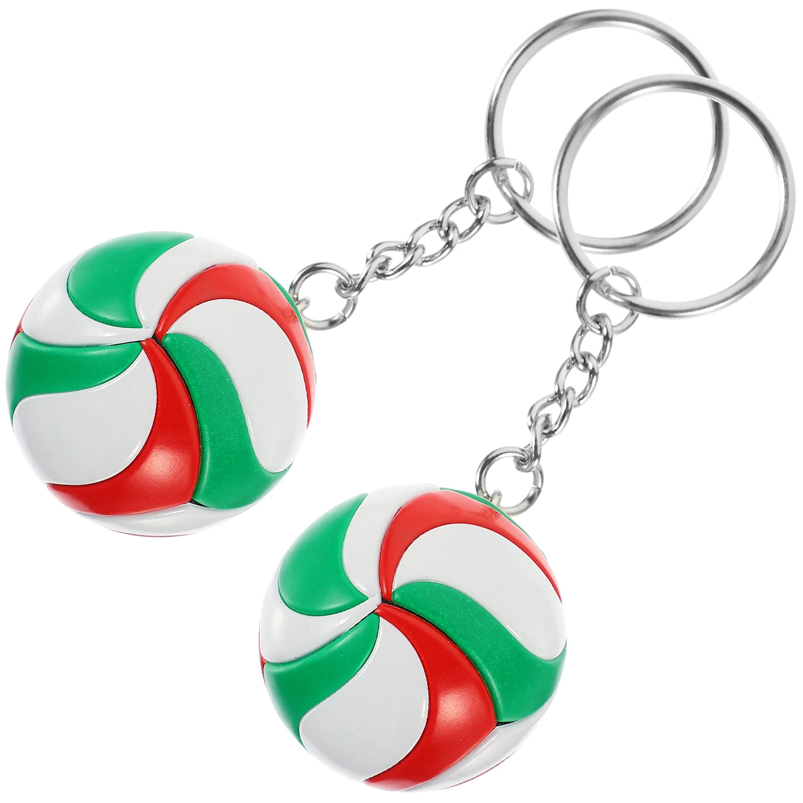 

2 Pcs Volleyball Model Toy Meaningful Gifts Exquisite Keychain Home Portable Keychains Backpacks Bag Pendant Trendy
