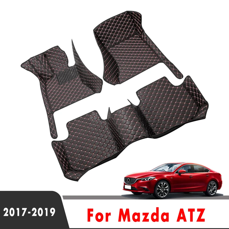

LHD Car Floor Mats Waterproof Protect Carpets For Mazda ATZ 2019 2018 2017 Auto Accessories Styling Parts Foot Pads Custom