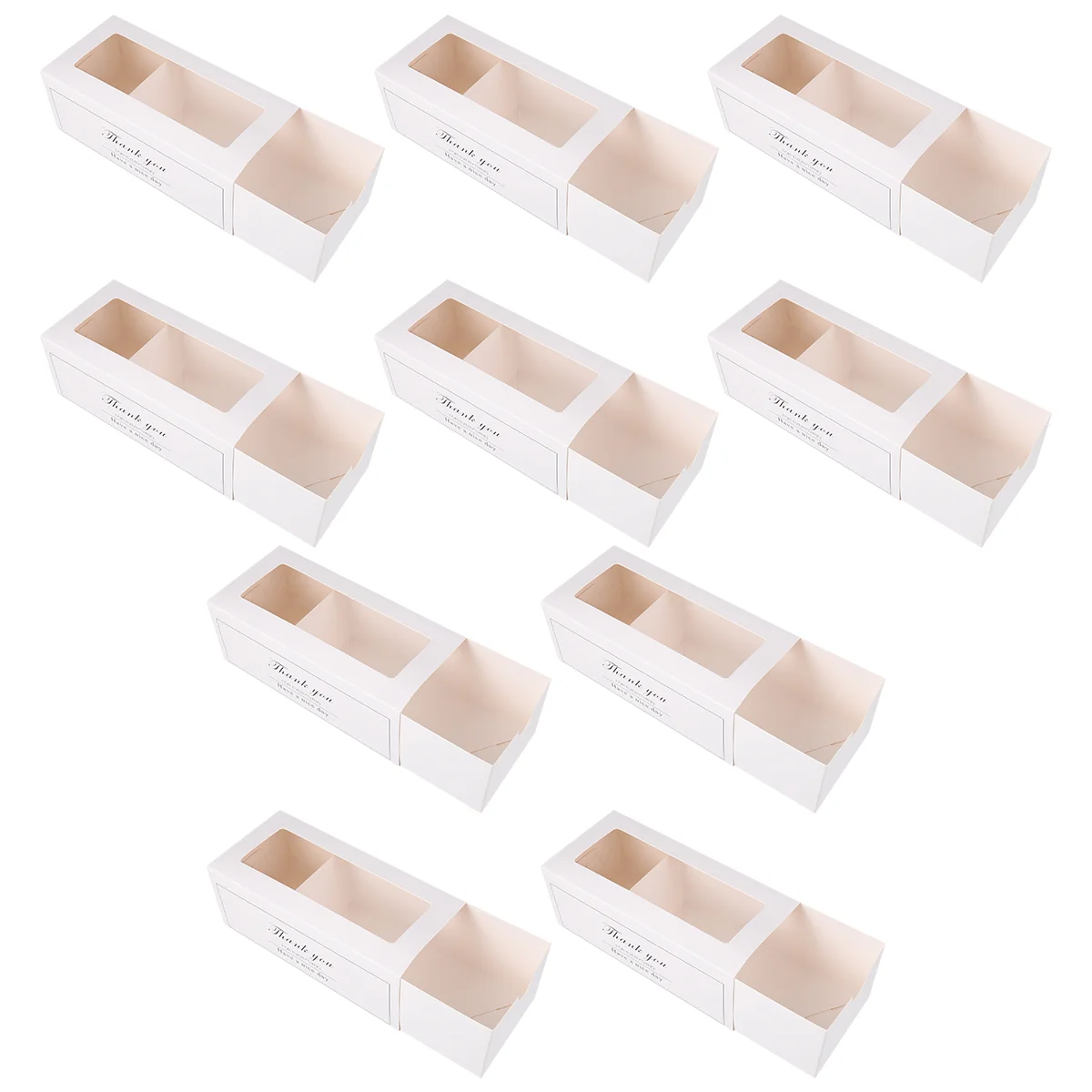 

Cake Box Packaging Container Roll Bakery White Casepacking Boxes Dessert Pastry Cardboard
