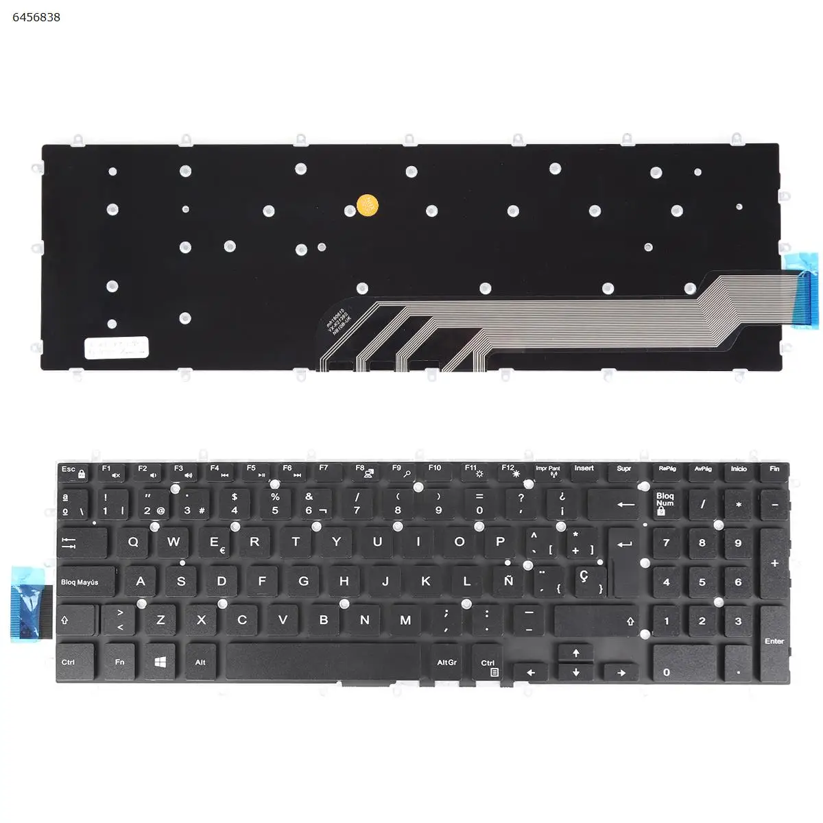 

SP Клавиатура для ноутбука Dell Inspiron 15-7566 7567 5567 5568 17 3785 3790 3793 3582 3583 3584 3585 черная без рамки