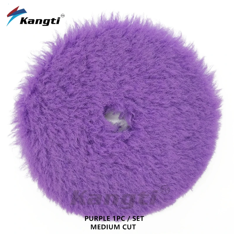 

Kangti 5 "(125 мм)/6" 150 мм) полировальная подушечка из овечьей шерсти высокой плотности для полировки автомобиля, полировки, отделки