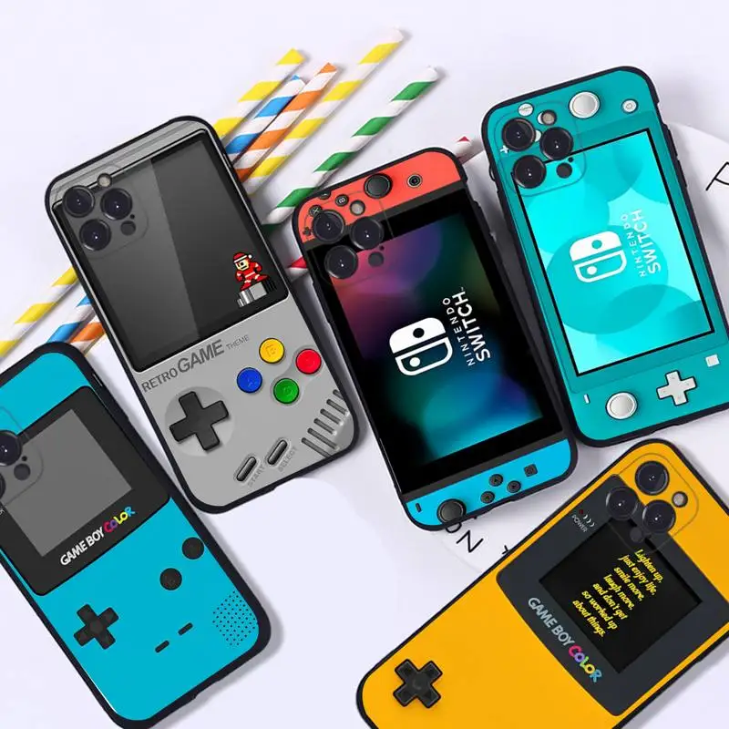 

Game Handle Console Controllers Switch Phone Case For iPhone 8 7 6 6S Plus X SE 2020 XR XS 14 11 12 13 Mini Pro Max Mobile Case