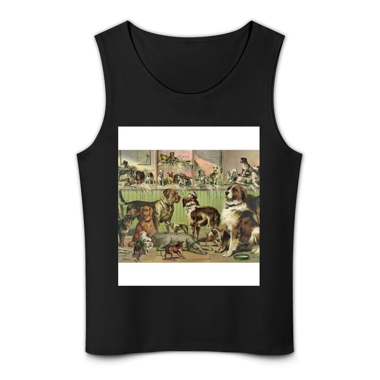 Мужская винтажная майка Kennel Club из хлопка