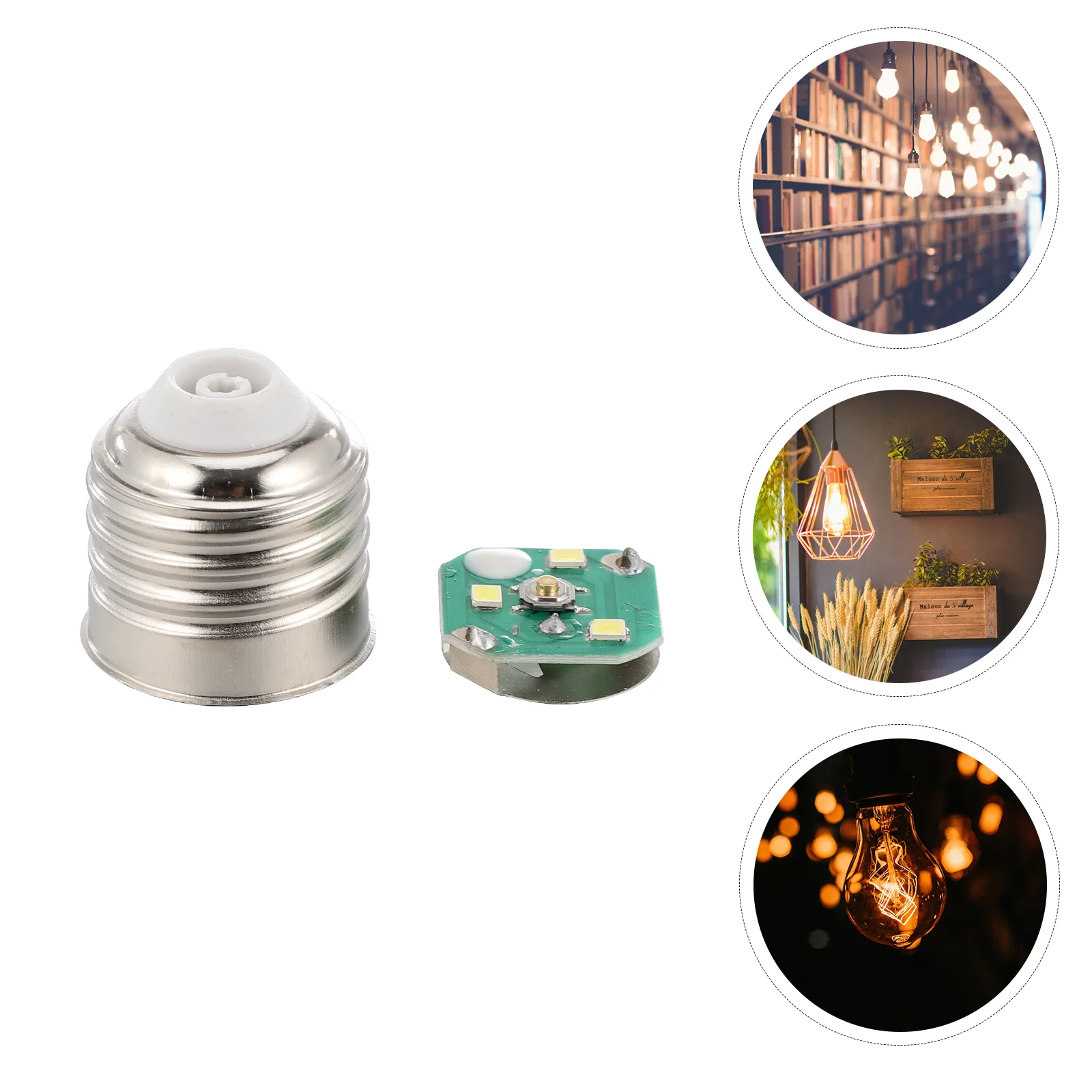 Bulb Accessory Kit DIY Light Supply Accessories Part LED Chips Base Cap Craft Supplies Resin Molds