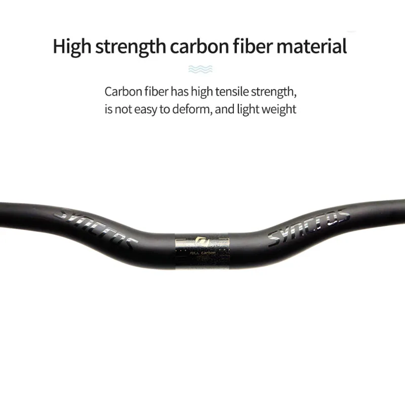 Фото Руль SyncrosMatte Full Carbon MTB, 31.8 мм, прямой/свитч-образный, 600-780 мм, запчасть для модернизации велосипеда №4