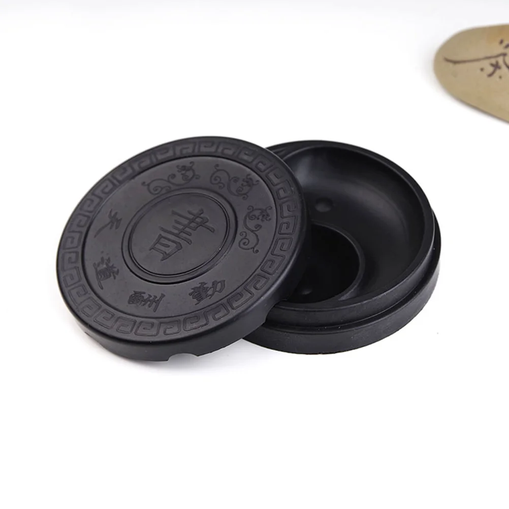 

3 Pcs Japanese Ink Stone Traditional Inkstick Calligraphy Accessory The Four Treasures Study Inkslab Chinese