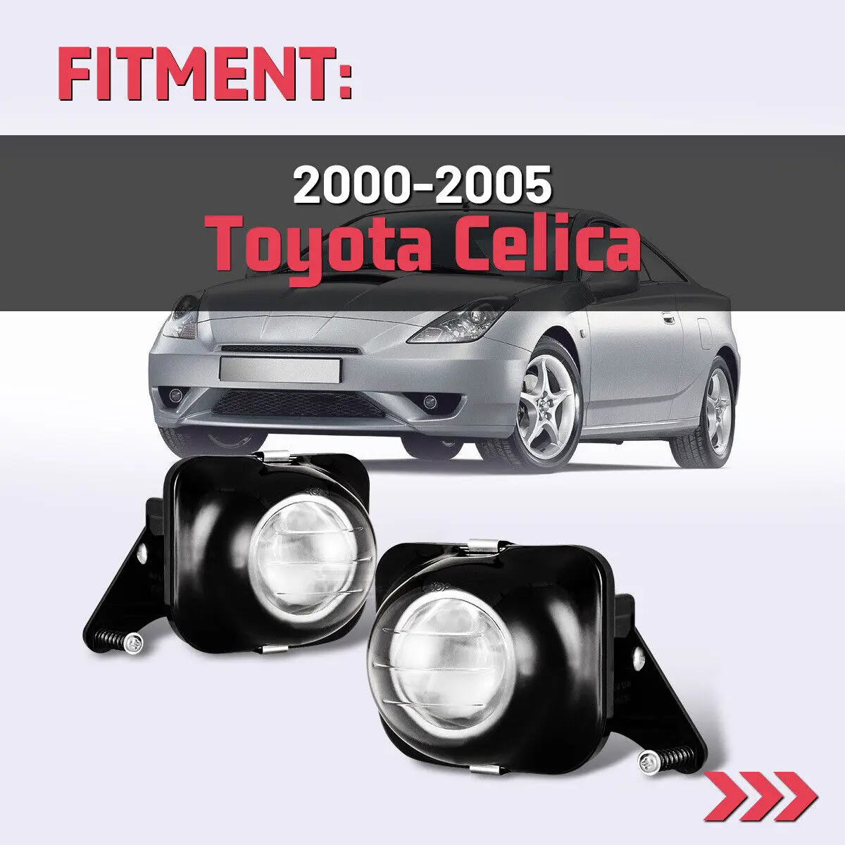 

Комплект Противотуманных Фар Для Toyota Celica 2000-2005, Прозрачные Стеклянные Линзы, Противотуманные Лампы