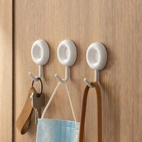 40hot 4pcs wall hooks punch free removable abs universal heavy duty bathroom towel hanging hooks household supplies