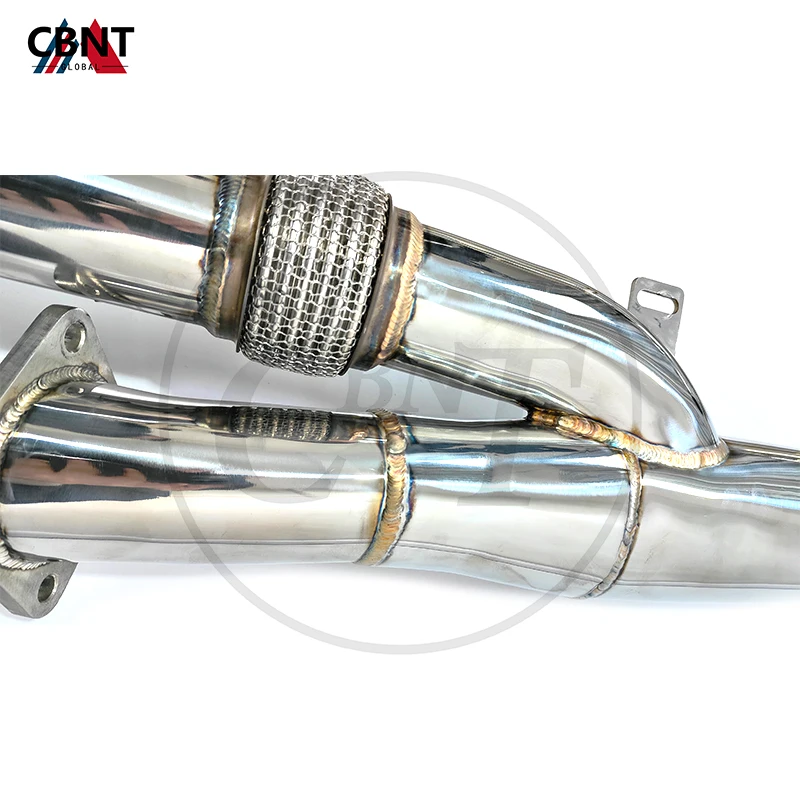 CBNT средняя выхлопная труба &amp Catback глушитель с клапаном производительности SS304