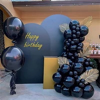 84pcs black latex balloons garland arch kit wedding decorations matte balloon bridal shower valentines day adult birthday party