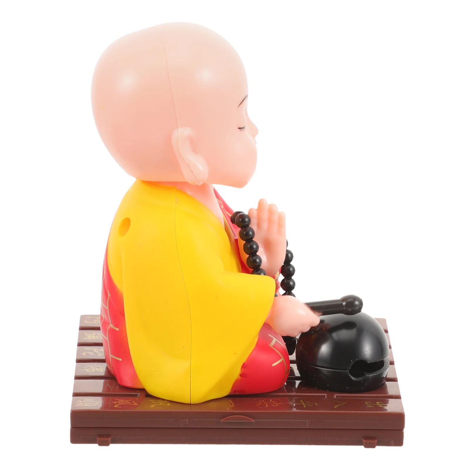 

Dashboard Accessories Ornaments Small Home Decor Solar Shaking Head Monk Statue