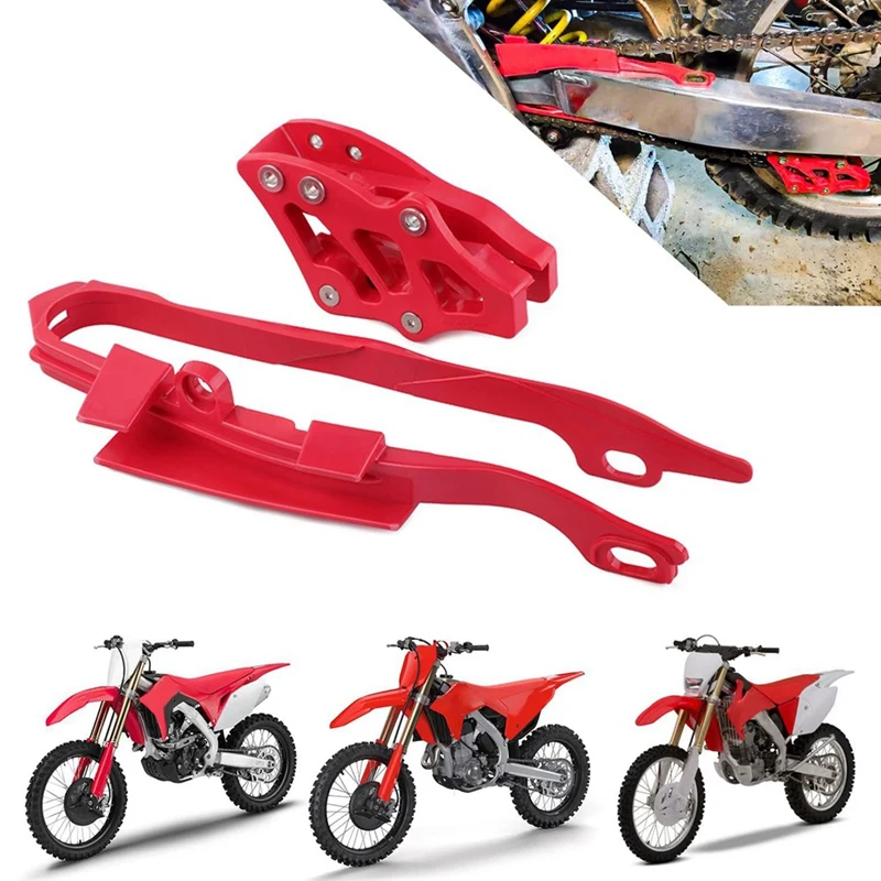 

Motorcycle Chain Slider Guide Protector + Chain Guide Guard For Honda CR125R CR250R CRF250R CRF450R CRF250X CRF450X Spare Parts