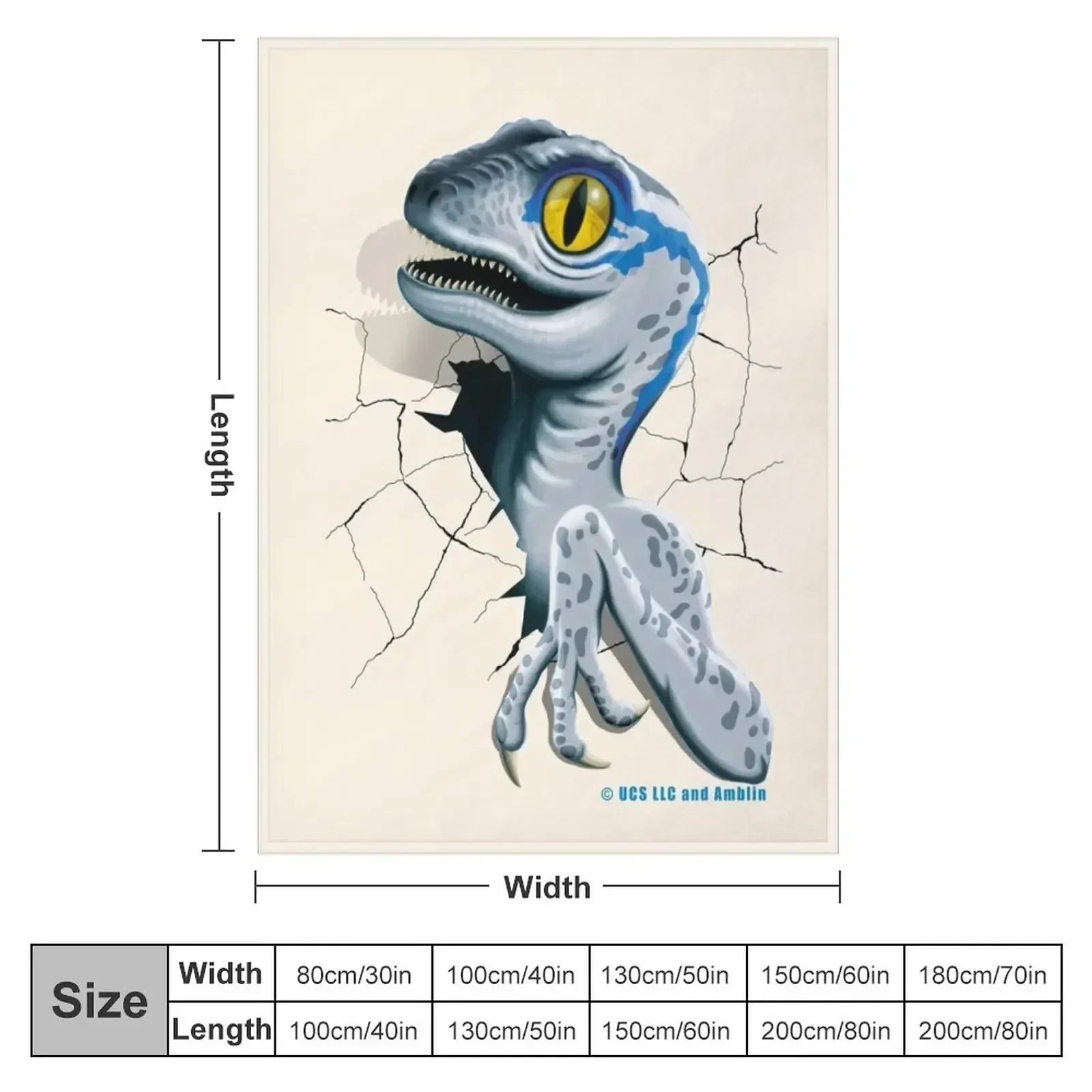 Мир Юрского периода - голубое одеяло для велоцираптора самое мягкое покрывала