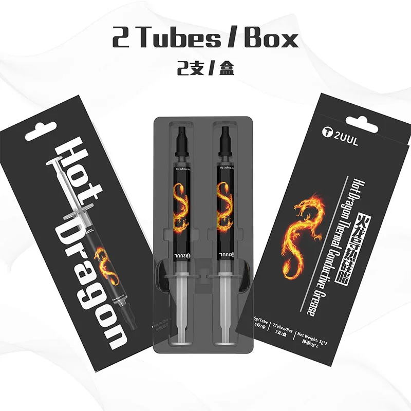 

Термопроводящая паста 2UUL Hot Dragon, силиконовая паста для снижения температуры