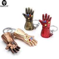 marvel avengers fist gloves keychain disney movie thanos iron man metal pendant cosplay accessories superhero decorative jewelry
