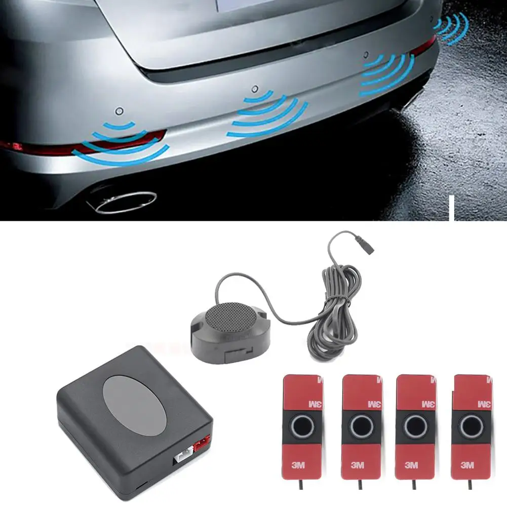 

4 Sensors Buzzer 16.5mm Car Parking Sensor Kit Reversing Radar Sound Alert Indicator Probe System PZ330-XK16.5