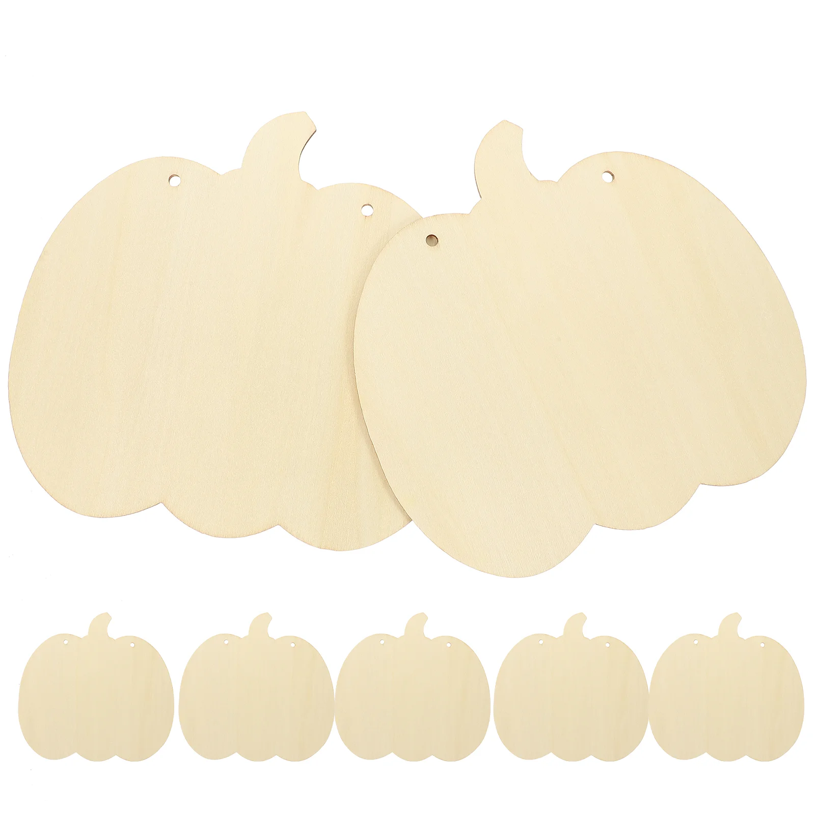 

10Pcs Wooden Pumpkin Shapes Wooden Embellishments Halloween Unfinished Wooden Craft Tags