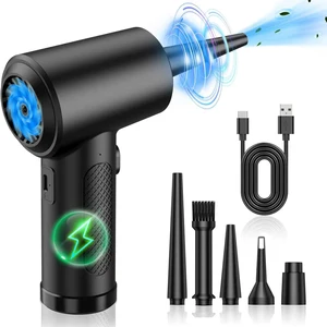 New Compressed Air Blower Gun Wireless Air Duster 51000RPM Electric Gel Gun for PC Computer Keyboard Cleaning Car Cleaner