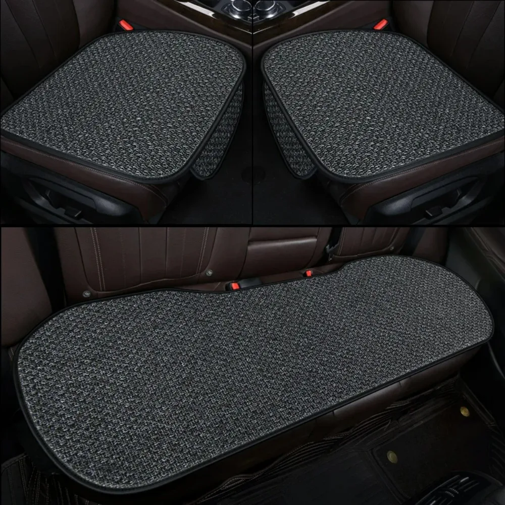 

Car Seat Cover Summer Flax Seat Cushion Anti Slip Universal Front Chair Seat Breathable Pad for Vehicle Auto Car Seat Protector