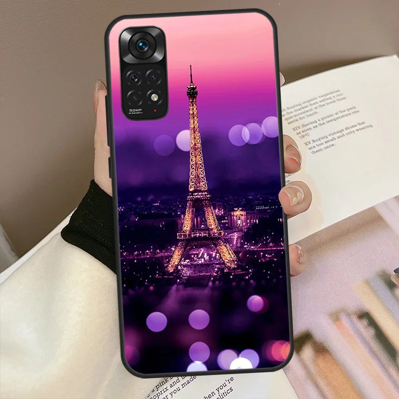 Чехол с изображением Эйфелевой башни Парижа для Xiaomi Redmi Note 10 Pro чехол 11 8 9 8T 9S 10S 9T 9A