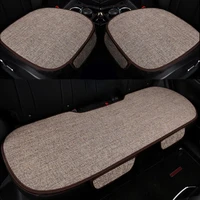 cotton linen car seat cover four seasons breathable sweat absorbing car seat cushion universal seat protection mat pad interior