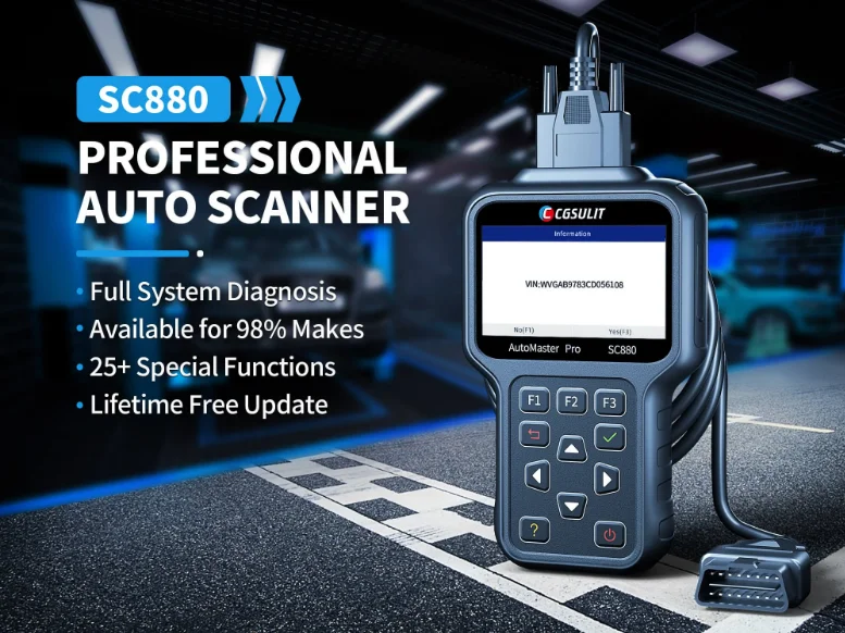 Профессиональная машина для проверки автомобиля CGSULIT SC880 диагностический сканер