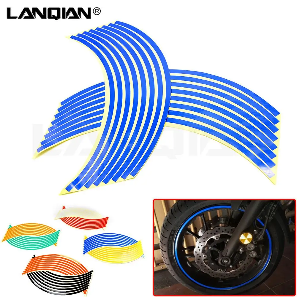 

Hot Motorcycle Wheel Sticker Reflective Decals Rim Tape Car/bicycle For DUCATI MONSTER ST2 ST4 748 996 998 GT1000 M900 TMAX 500