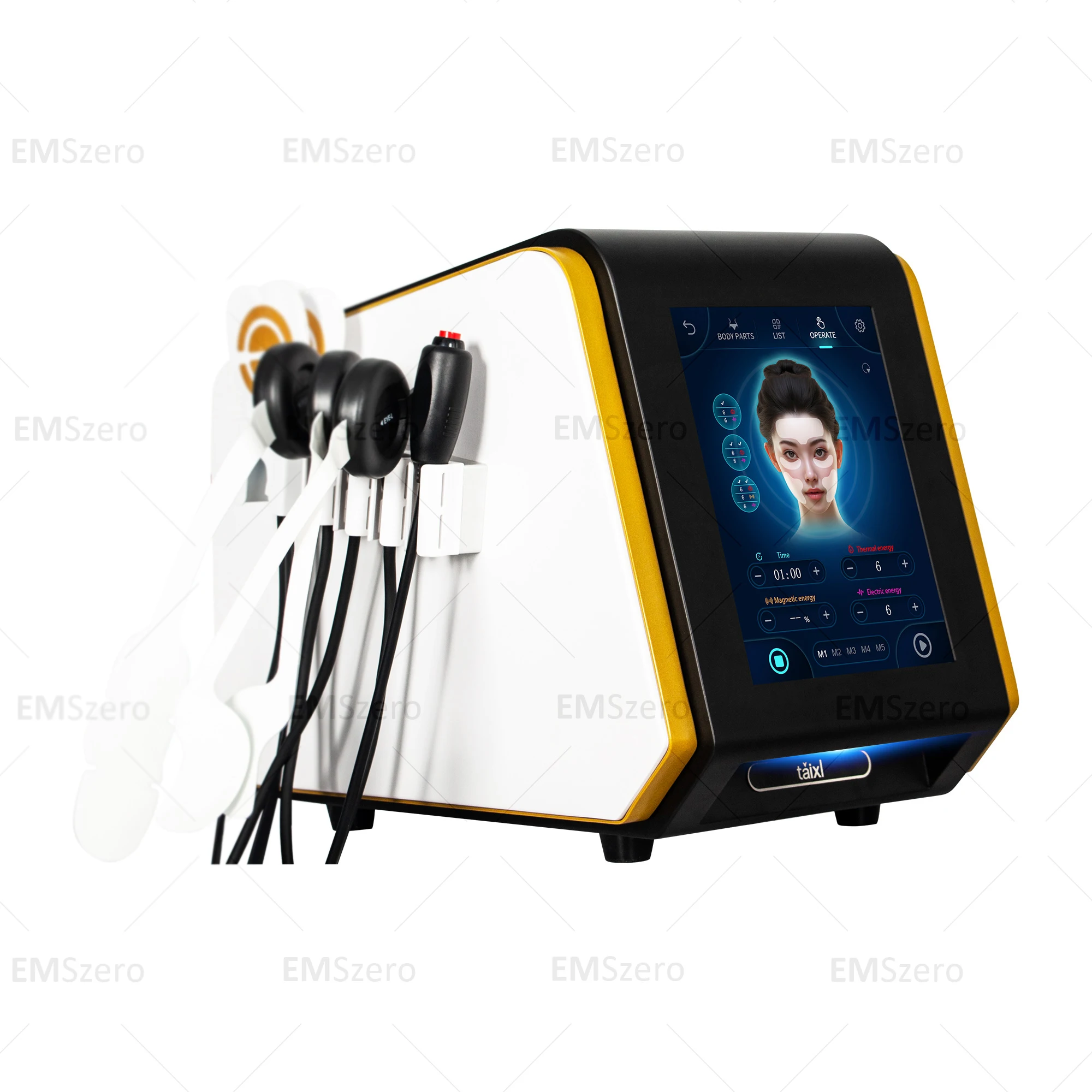 Фото Профессиональная электростимуляция лица Emrf Face Ems RF машина для подтяжки лица PEFACE Sculpt подушечки для лица массажер устройство №5