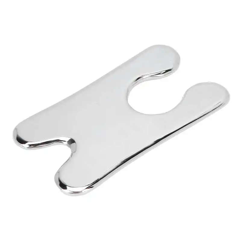 

Массажный инструмент для соскабливания гуаша доска из нержавеющей стали легко захватывать с сумкой для хранения ног для шеи