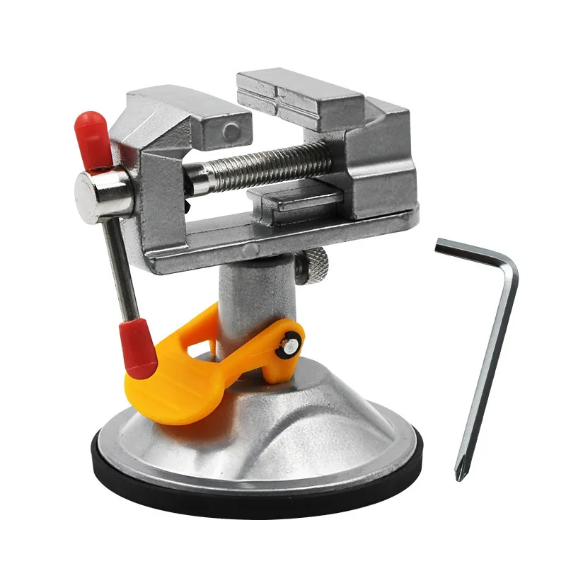 

360 ° Rotatable Grinder Rotary Hand Drill Suction Cup Fixed Frame Mini Adjustable Fixed Electric Small Table Bench Vise