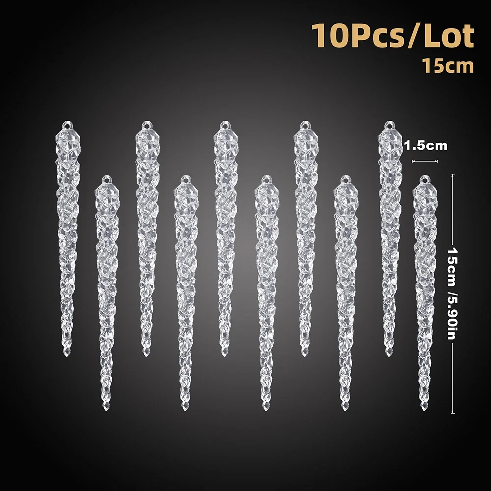 

Искусственные сосульки Navidad акрил 15/23 см