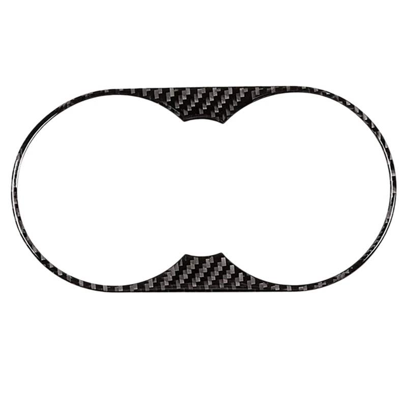 

Car Soft Carbon Fiber Cup Holder Panel Frame Cover Trim For Touareg 2011-2018