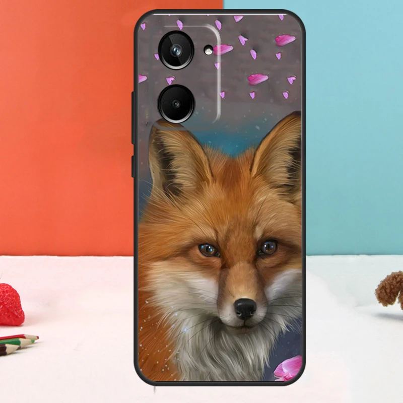 Милые животные лисы для Realme 11 12 Pro Plus 9 10 GT5 GT3 GT Neo5 C35 C31 C30 C33 C51 C53 C55 C21Y C25s чехол