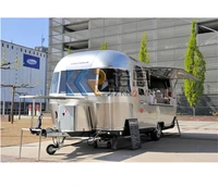 custom stainless steel food trailer 500200230cm mobile bar trailers airstream food truck with full kitchen food cart