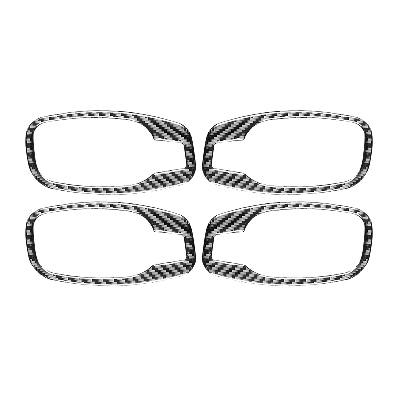 

Для BMW 5 серии E60 2004-2010 автомобильные аксессуары для интерьера из углеродного волокна интерьерная дверная ручка отделка рамка Декоративные наклейки