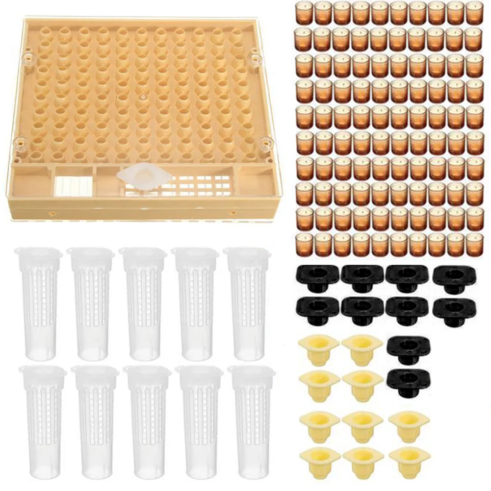 

Пластиковая клетка для Ловца желтых пчелок Nicot Cupkit практичная система вывода королевы 100 ячеек набор инструментов для пчеловодства